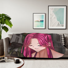 Load image into Gallery viewer, Anime Highschool Of The Dead Sherpa Blanket
