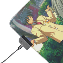 Load image into Gallery viewer, Clannad Tomoya Okazaki, Tomoyo Sakagami, Kyou Fujibayashi RGB LED Mouse Pad (Desk Mat)
