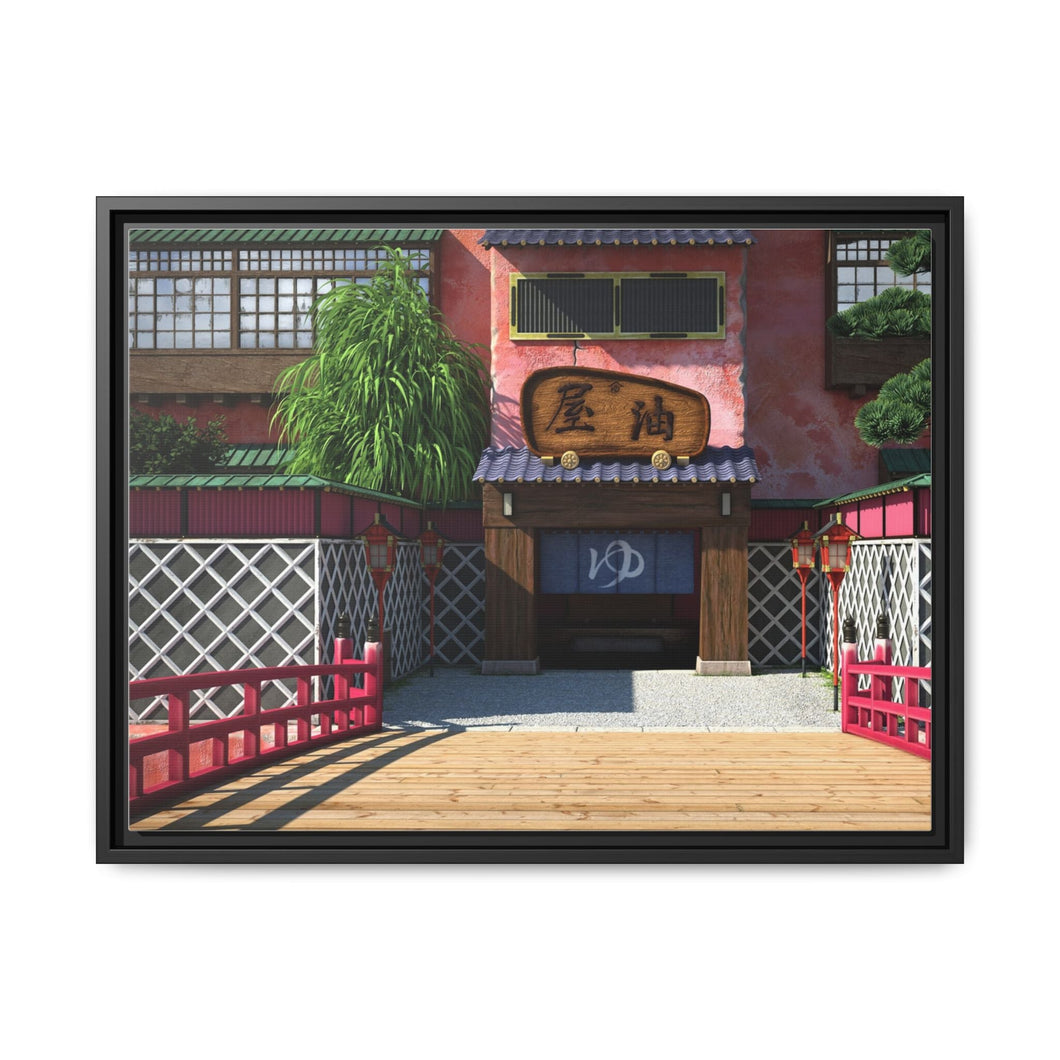 Anime Spirited Away Canvas Framed Art Print