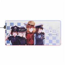 Load image into Gallery viewer, RWBY : World Police RGB LED Mouse Pad (Desk Mat)
