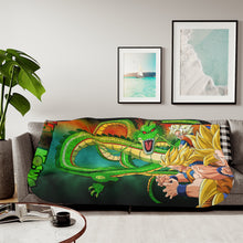 Load image into Gallery viewer, Goku&#39;s Journey Sherpa Blanket
