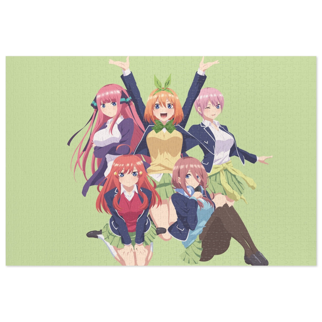 The Quintessential Quintuplets Miku Nakano, Itsuki Nakano, Nino Nakano, Yotsuba Nakano, Ichika Nakano Jigsaw Puzzle