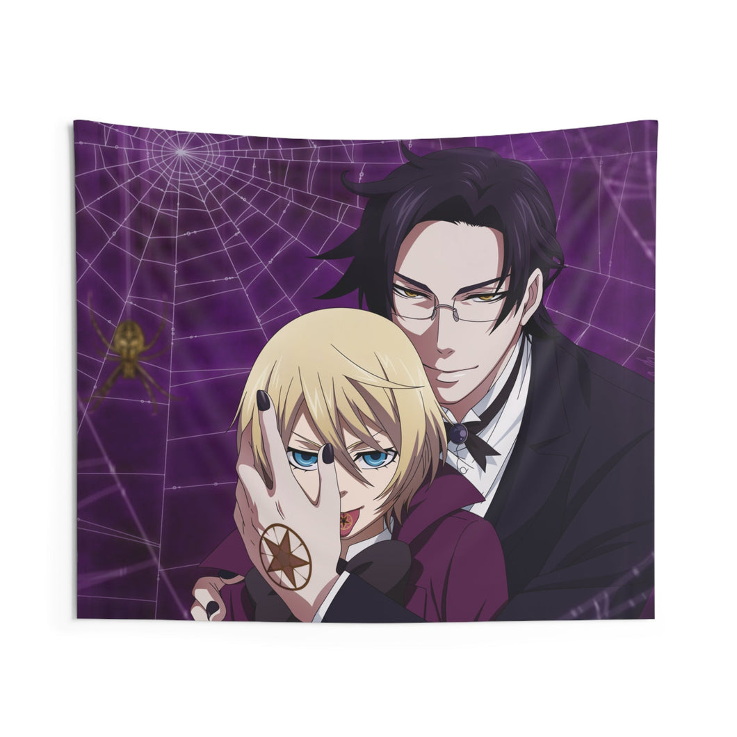 Black Butler Indoor Wall Tapestry
