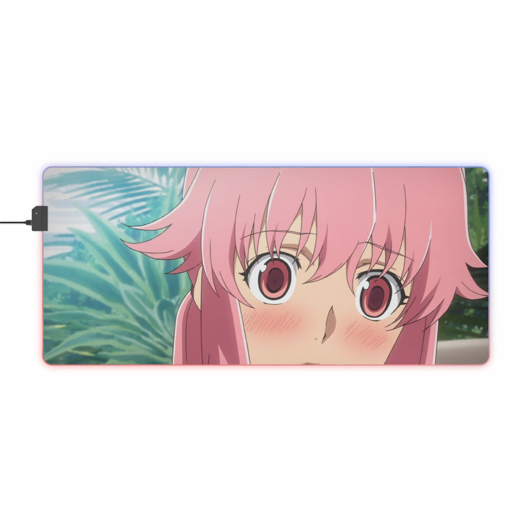 Mirai Nikki Yuno Gasai RGB LED Mouse Pad (Desk Mat)