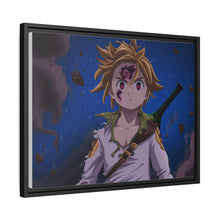 Load image into Gallery viewer, Meliodas Awake His Demon Blood Evil Power - Leader Of 10 Commandements - Canvas Framed Art Print
