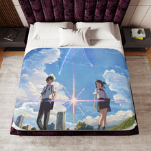Load image into Gallery viewer, Taki and Mitsuha (Your Name) Sherpa Blanket
