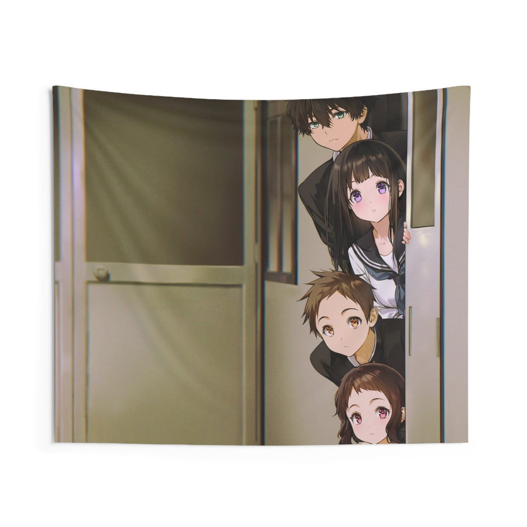 Hyouka Eru Chitanda, Satoshi Fukube, Mayaka Ibara Indoor Wall Tapestry