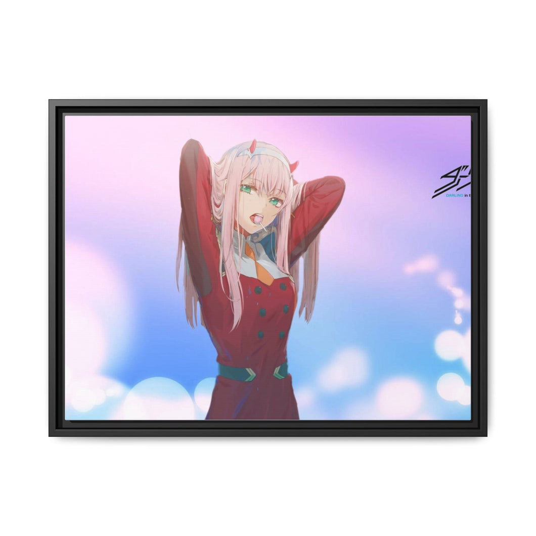 Zero Two Canvas Framed Art Print