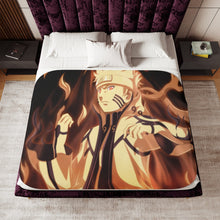 Load image into Gallery viewer, Naruto Bijuu Mode Sherpa Blanket
