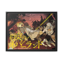 Load image into Gallery viewer, The Promised Neverland Ray, Norman, Emma, Gilda Canvas Framed Art Print
