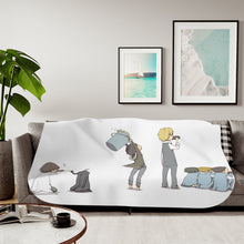 Load image into Gallery viewer, Durarara!! Izaya Orihara, Shizuo Heiwajima, Celty Sturluson, Masaomi Kida, Anri Sonohara Sherpa Blanket
