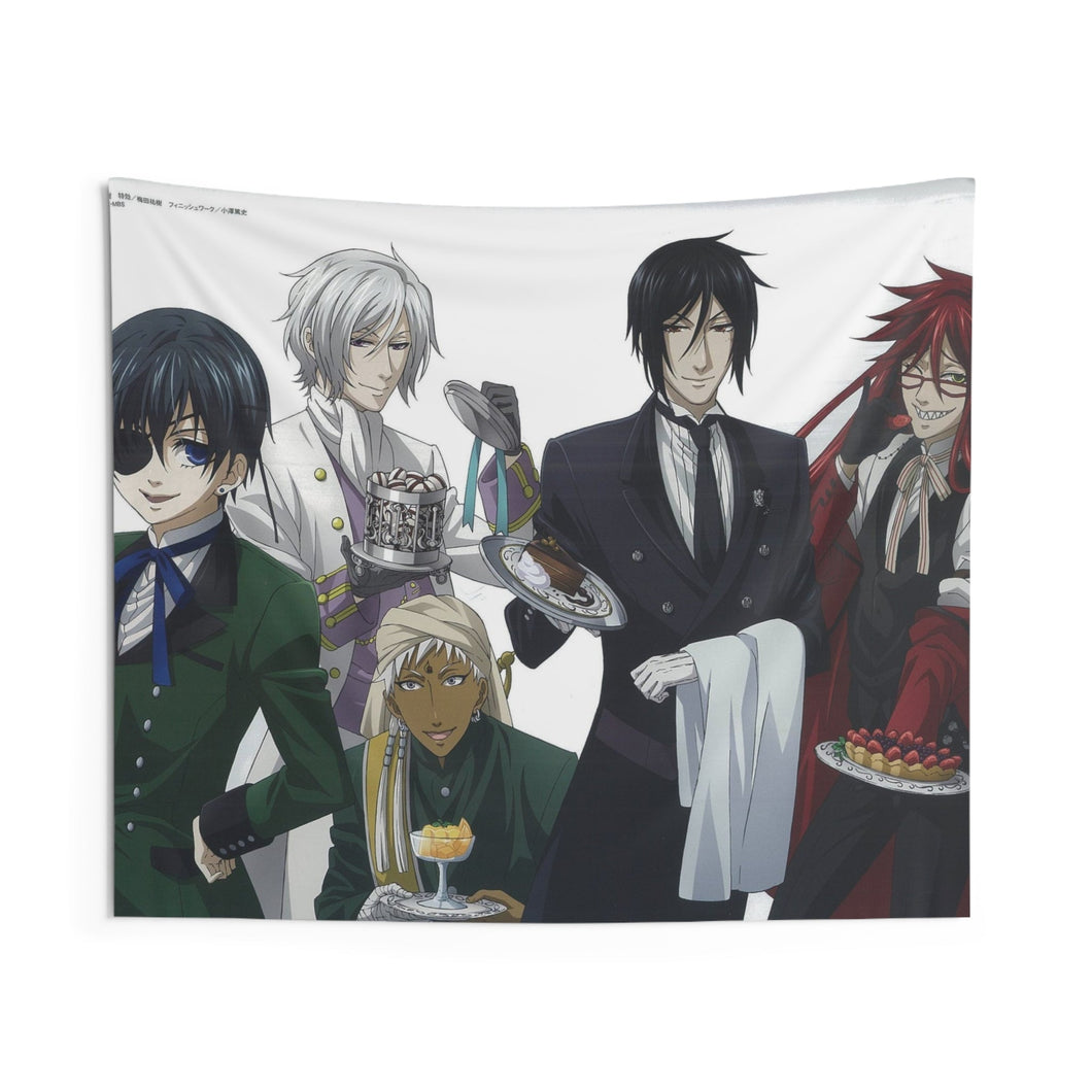 Black Butler Indoor Wall Tapestry