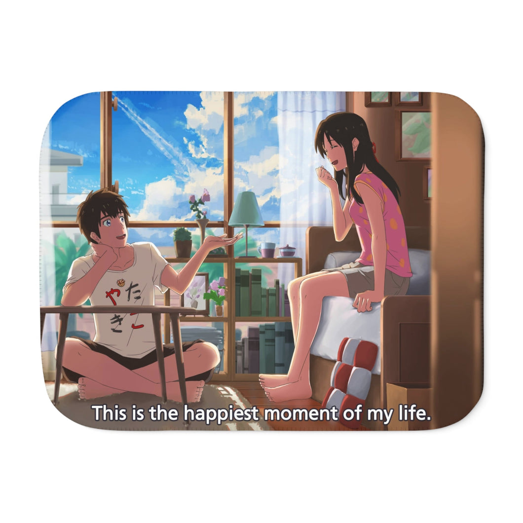 Taki and Mitsuha (Your Name) Sherpa Blanket