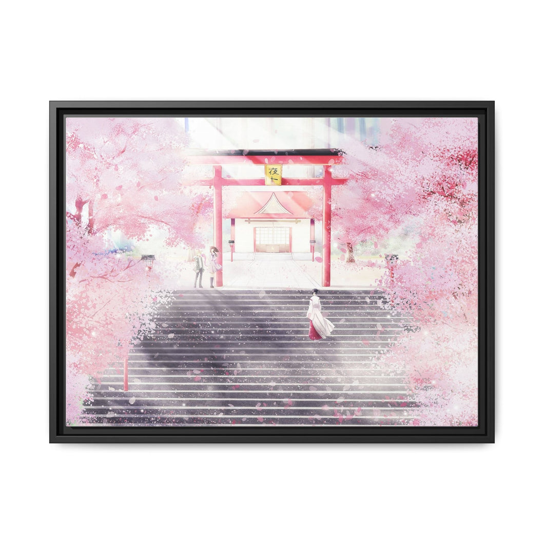 Yukine And Hiyori Canvas Framed Art Print
