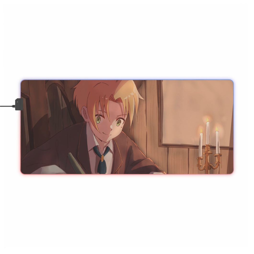 Mushoku Tensei: Jobless Reincarnation Rudeus Greyrat RGB LED Mouse Pad (Desk Mat)
