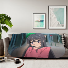 Load image into Gallery viewer, Sakurajima Mai Sherpa Blanket
