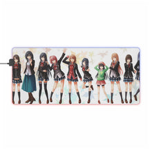 Load image into Gallery viewer, My Teen Romantic Comedy SNAFU Haruno Yukinoshita, Yukino Yukinoshita, Yui Yuigahama, Shizuka Hiratsuka, Komachi Hikigaya RGB LED Mouse Pad (Desk Mat)
