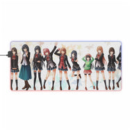 My Teen Romantic Comedy SNAFU Haruno Yukinoshita, Yukino Yukinoshita, Yui Yuigahama, Shizuka Hiratsuka, Komachi Hikigaya RGB LED Mouse Pad (Desk Mat)