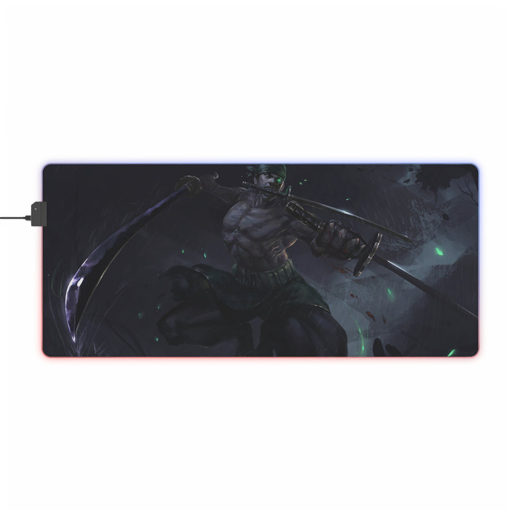 One Piece Roronoa Zoro RGB LED Mouse Pad (Desk Mat)