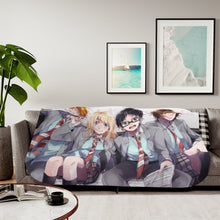Load image into Gallery viewer, Anime Your Lie in April Sherpa Blanket
