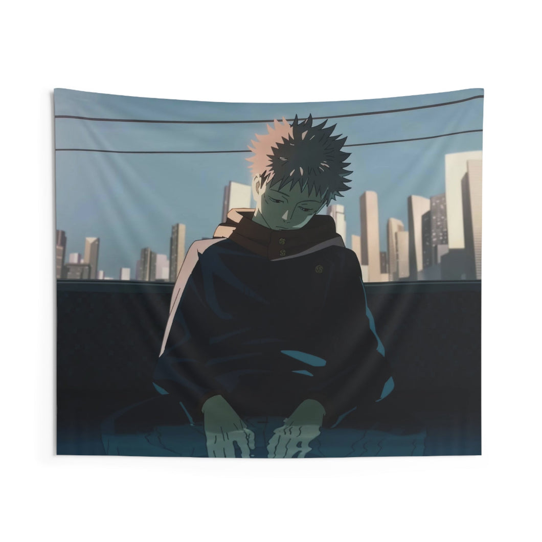 Sleepy Itadori Indoor Wall Tapestry