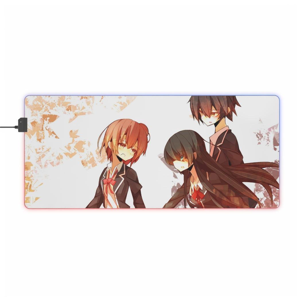 My Teen Romantic Comedy SNAFU Hachiman Hikigaya, Yukino Yukinoshita, Yui Yuigahama RGB LED Mouse Pad (Desk Mat)