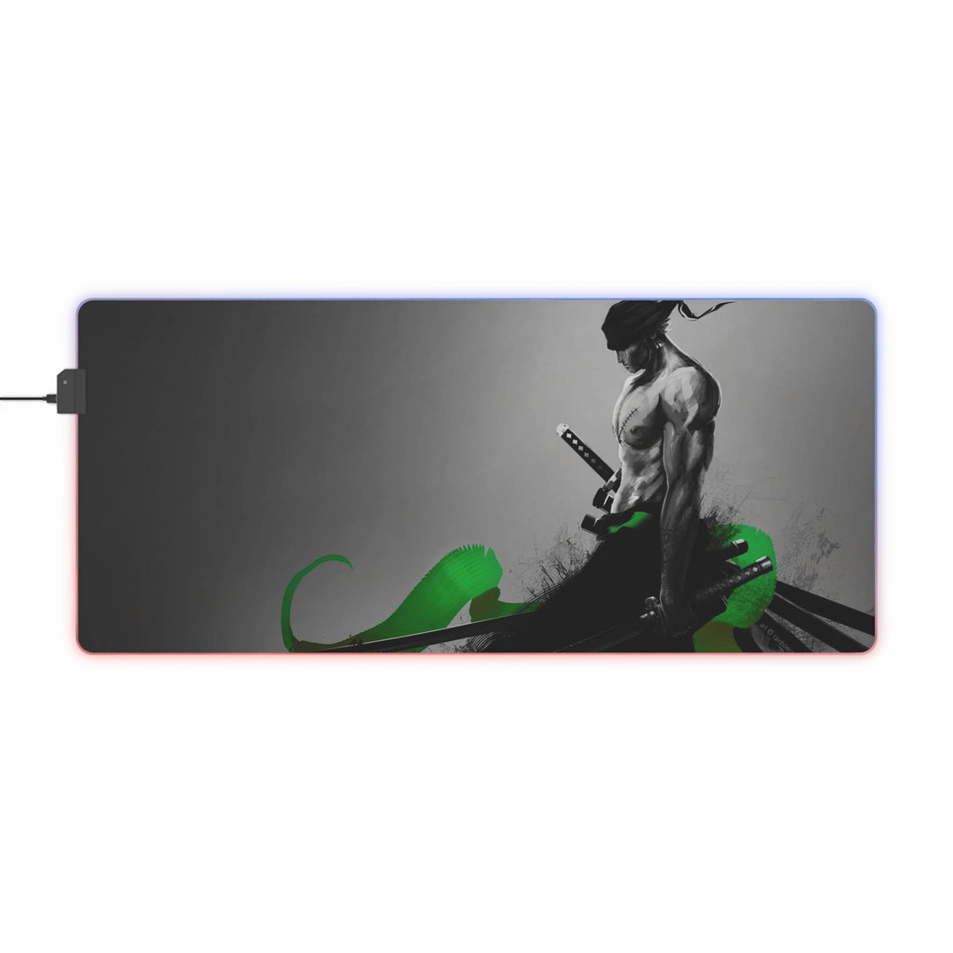 One Piece Roronoa Zoro RGB LED Mouse Pad (Desk Mat)