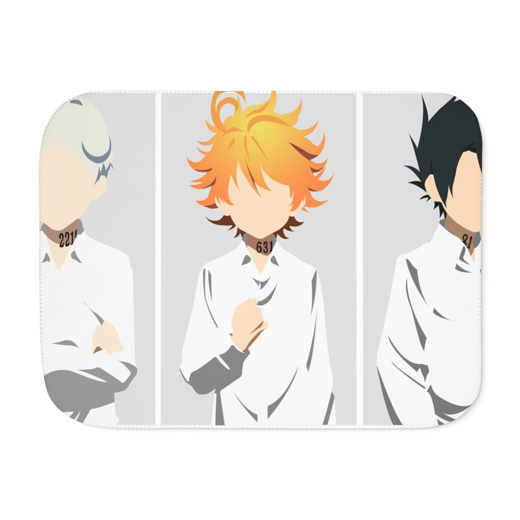 The Promised Neverland Ray, Norman, Emma Sherpa Blanket
