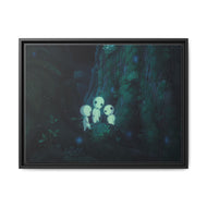Anime Princess Mononoker Canvas Framed Art Print
