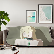 Load image into Gallery viewer, Is It Wrong To Try To Pick Up Girls In A Dungeon? Sherpa Blanket
