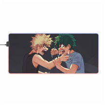 Load image into Gallery viewer, My Hero Academia Izuku Midoriya, Katsuki Bakugou RGB LED Mouse Pad (Desk Mat)
