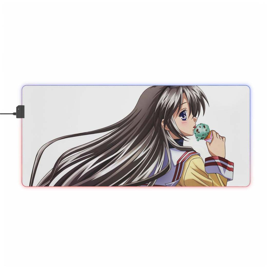 Clannad Tomoyo Sakagami RGB LED Mouse Pad (Desk Mat)