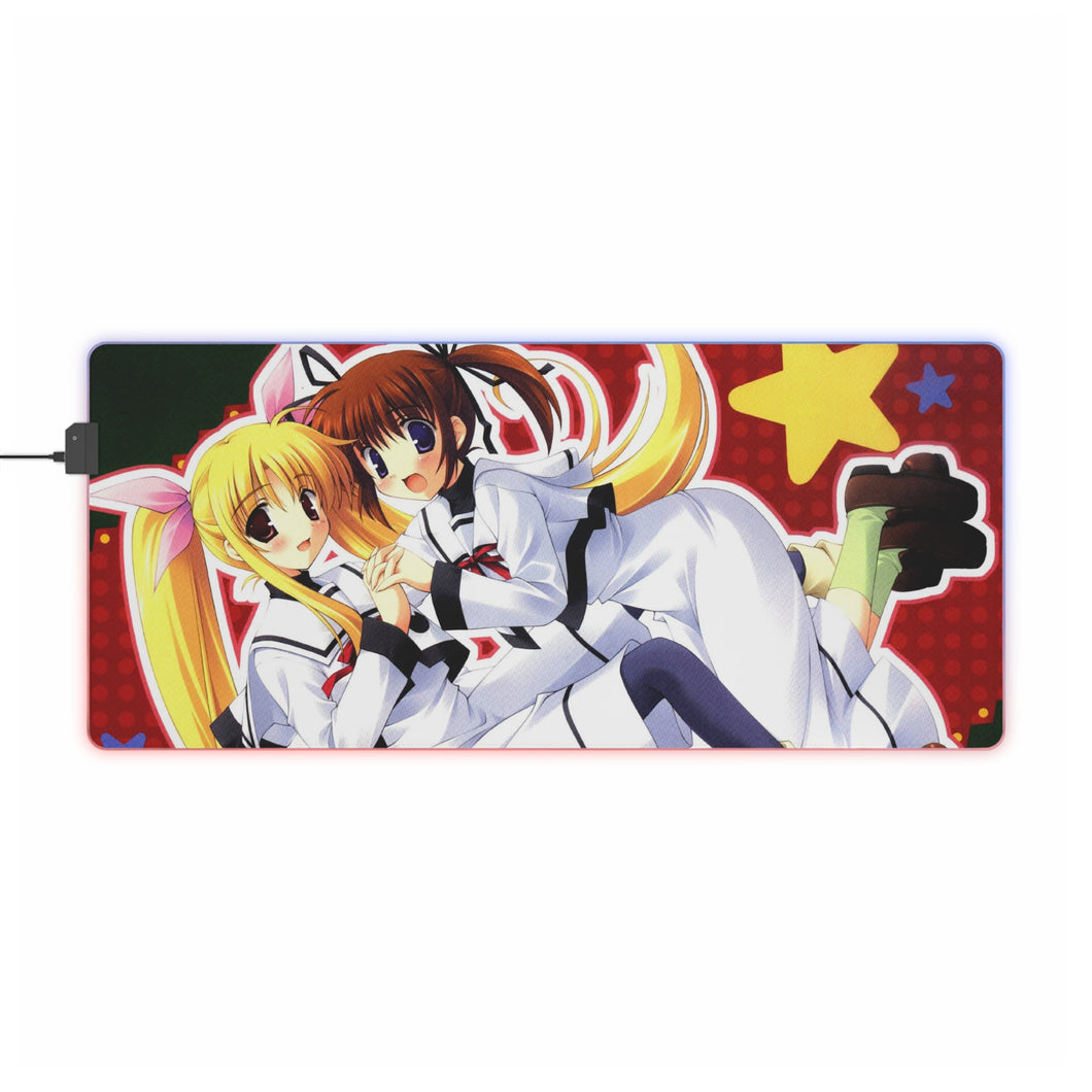 Magical Girl Lyrical Nanoha RGB LED Mouse Pad (Desk Mat)