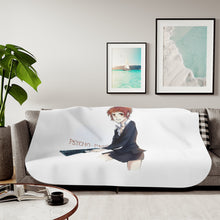 Load image into Gallery viewer, Akane Tsunemori Serious Sherpa Blanket
