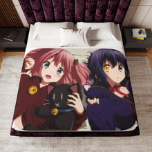 Load image into Gallery viewer, Rikka Takanashi and Satone Shichimiya Sherpa Blanket
