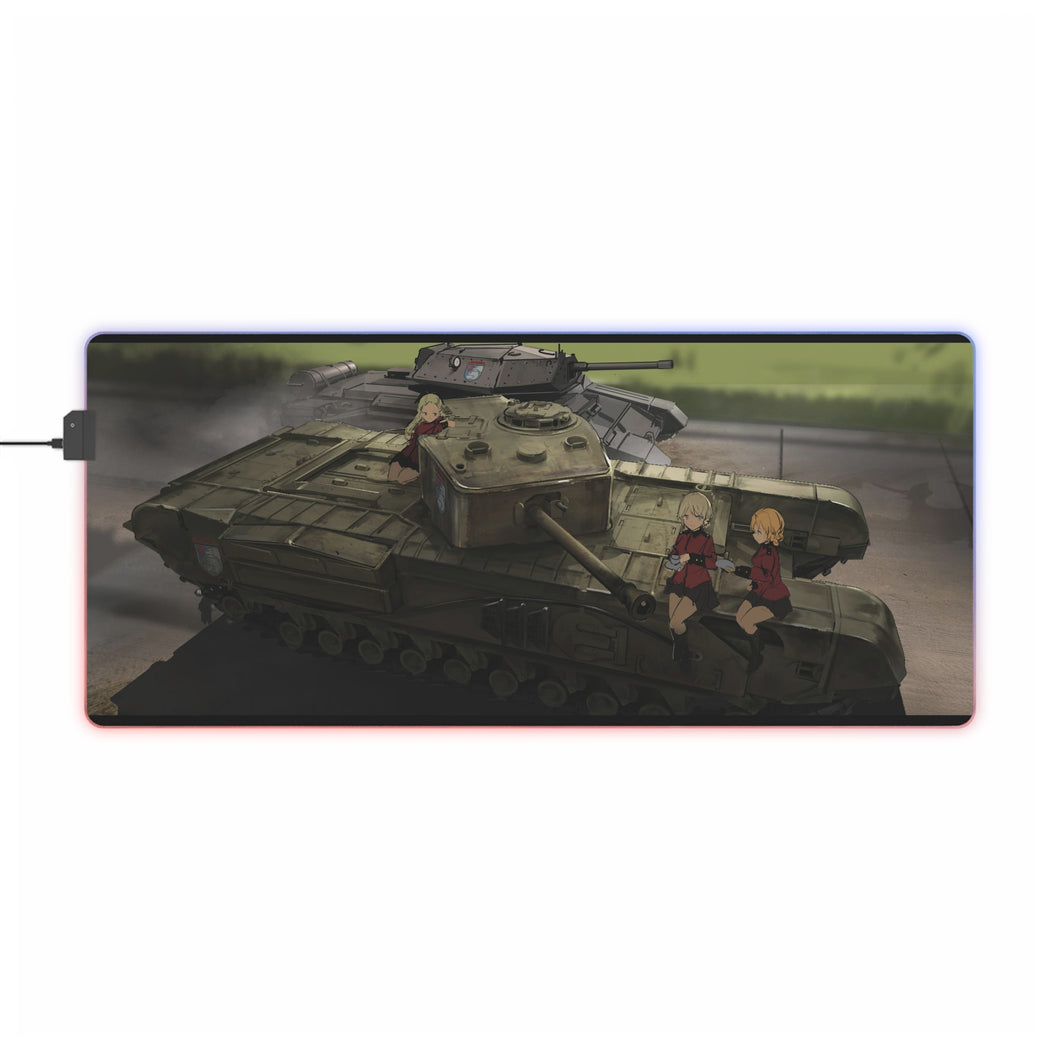 Girls und Panzer group RGB LED Mouse Pad (Desk Mat)