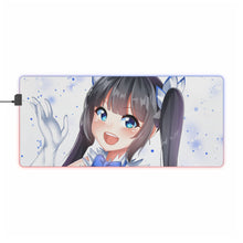 Load image into Gallery viewer, Is It Wrong to Try to Pick Up Girls in a Dungeon? Hestia RGB LED Mouse Pad (Desk Mat)
