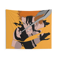 Ichigo kurosaki Horn Of Salvation from bleach Indoor Wall Tapestry
