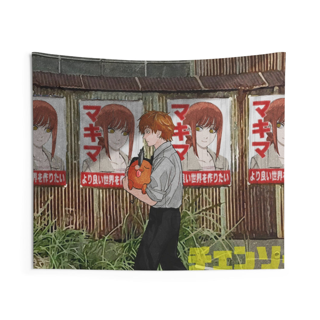 Anime Chainsaw Man Indoor Wall Tapestry