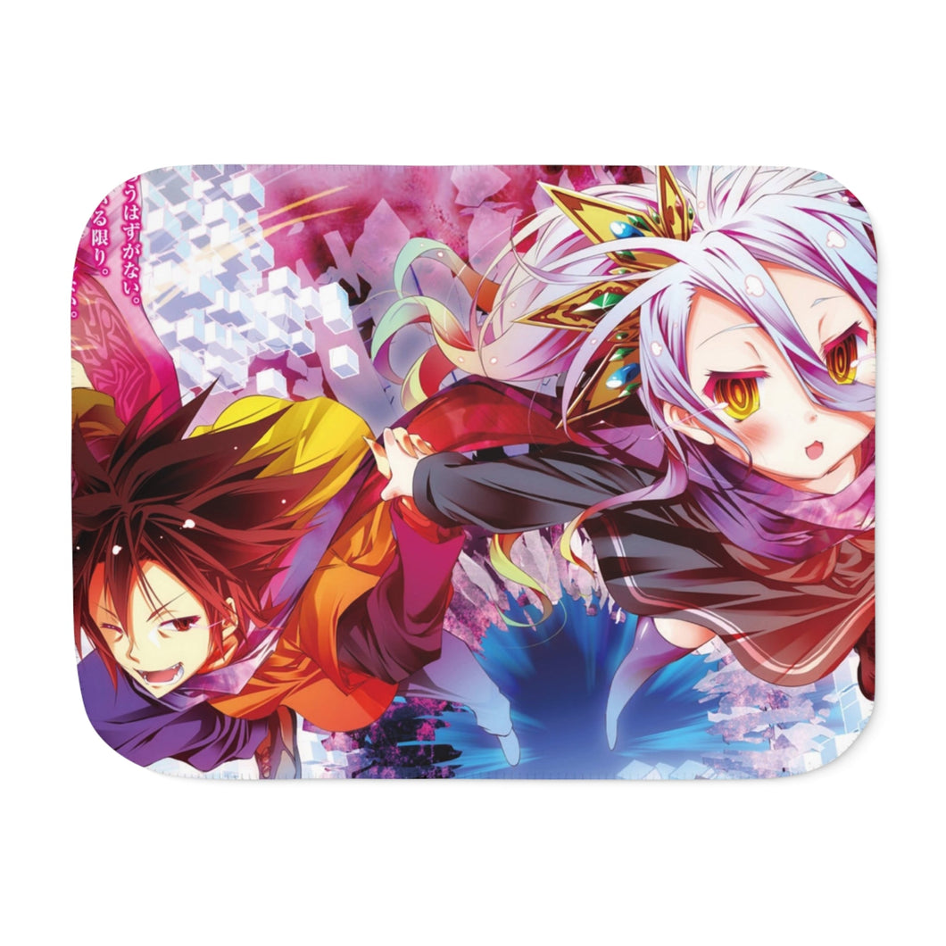Shiro & Sora Sherpa Blanket