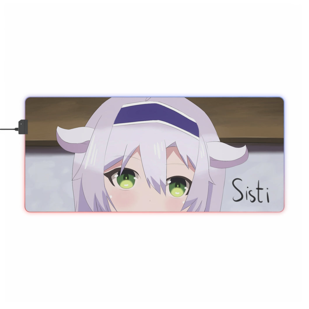 Rokudenashi Majutsu Koushi To Akashic Records Sistine Fibel RGB LED Mouse Pad (Desk Mat)