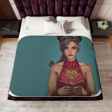 Load image into Gallery viewer, Jolyne Cujoh / Stone Ocean Sherpa Blanket
