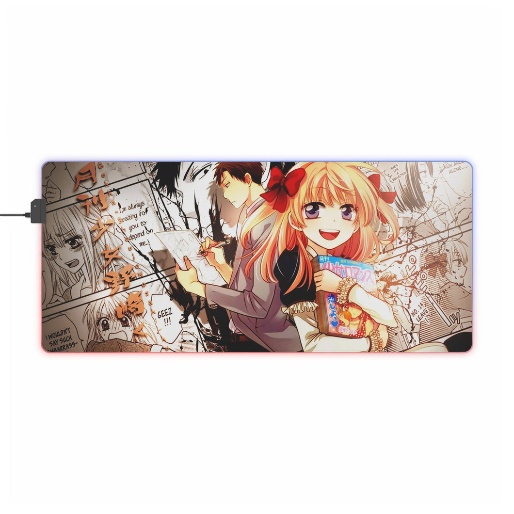 Monthly Girls' Nozaki-kun Chiyo Sakura, Umetarou Nozaki RGB LED Mouse Pad (Desk Mat)