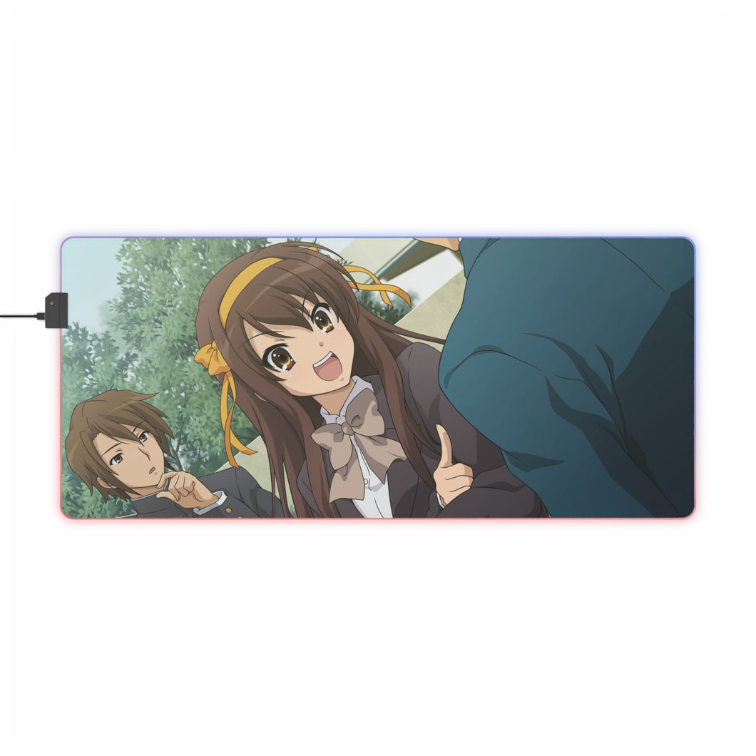 The Melancholy Of Haruhi Suzumiya RGB LED Mouse Pad (Desk Mat)