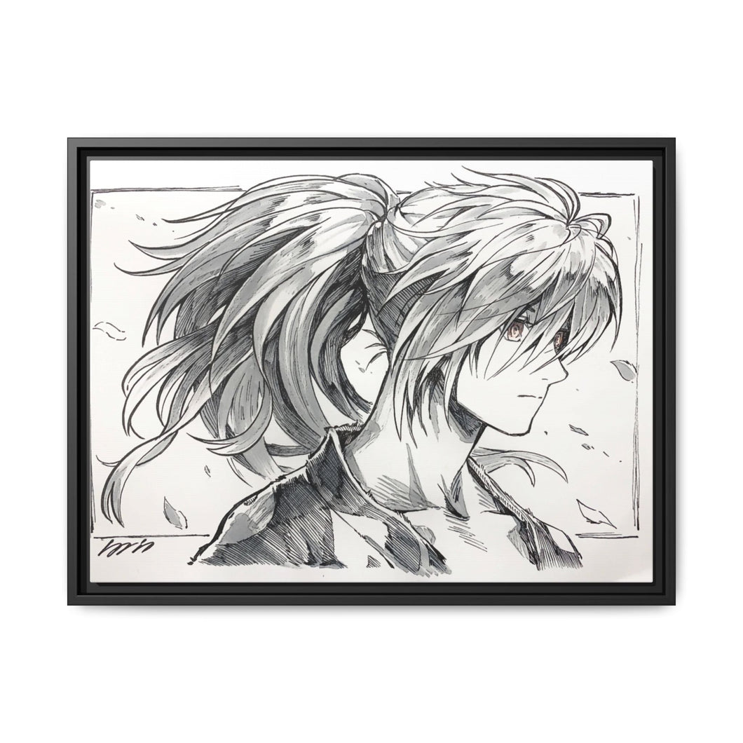 Anime Dororo Canvas Framed Art Print