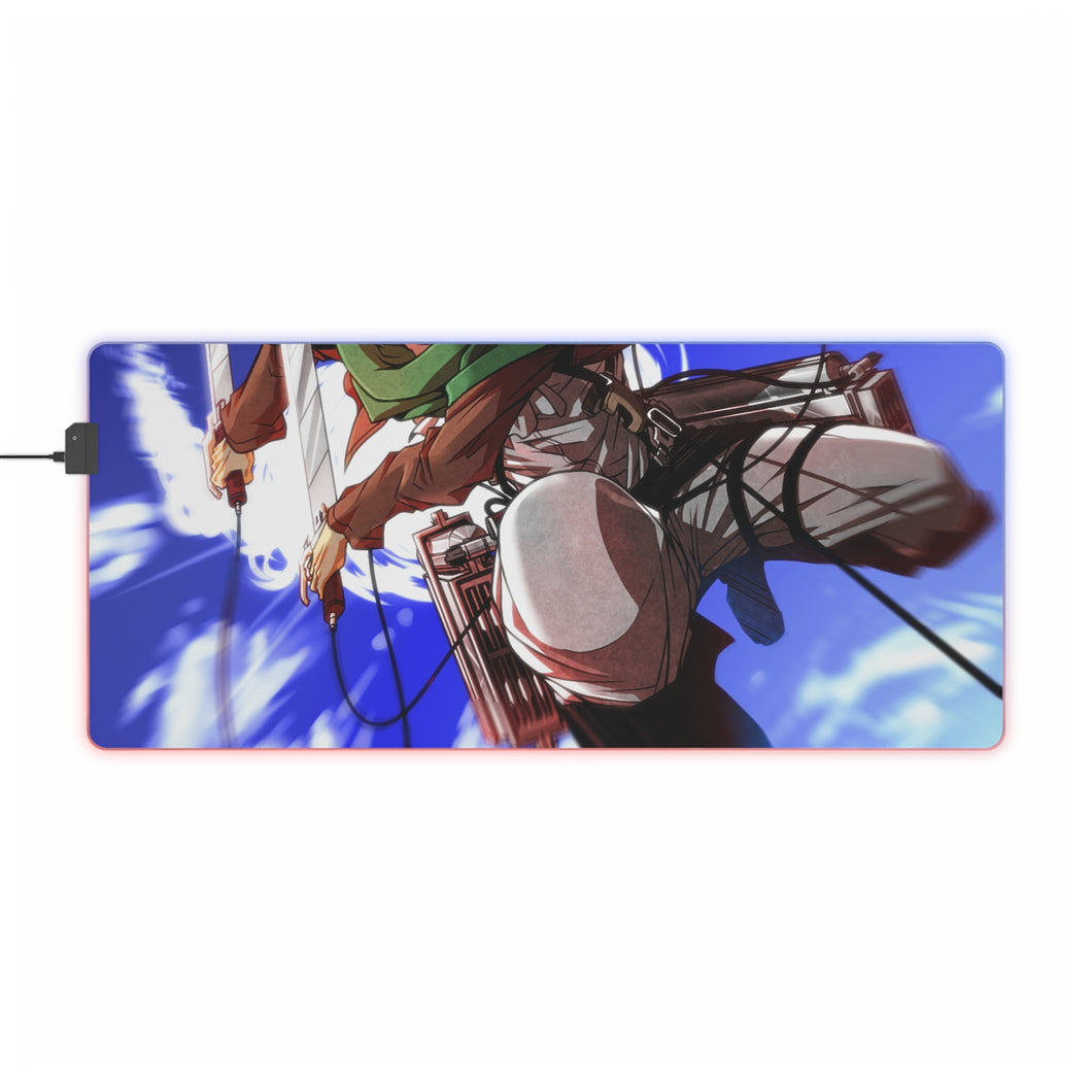 Anime Attack On Titan RGB LED Mouse Pad (Desk Mat)