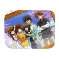 Clannad Tomoya Okazaki, Nagisa Furukawa, Akio Furukawa, Sanae Furukawa Sherpa Blanket