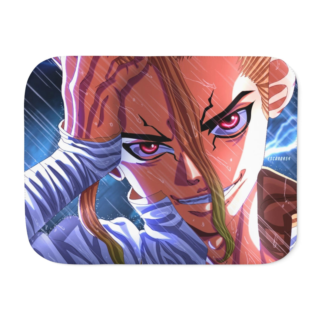 Anime Dr. Stone Sherpa Blanket