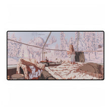 Load image into Gallery viewer, Looking Out at a Giant Snow Moose Mouse Pad (Desk Mat)
