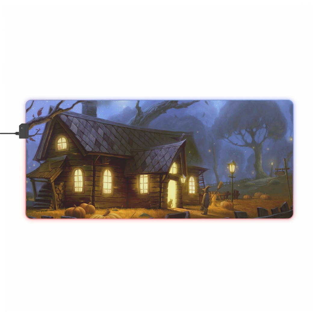Anime Halloween RGB LED Mouse Pad (Desk Mat)